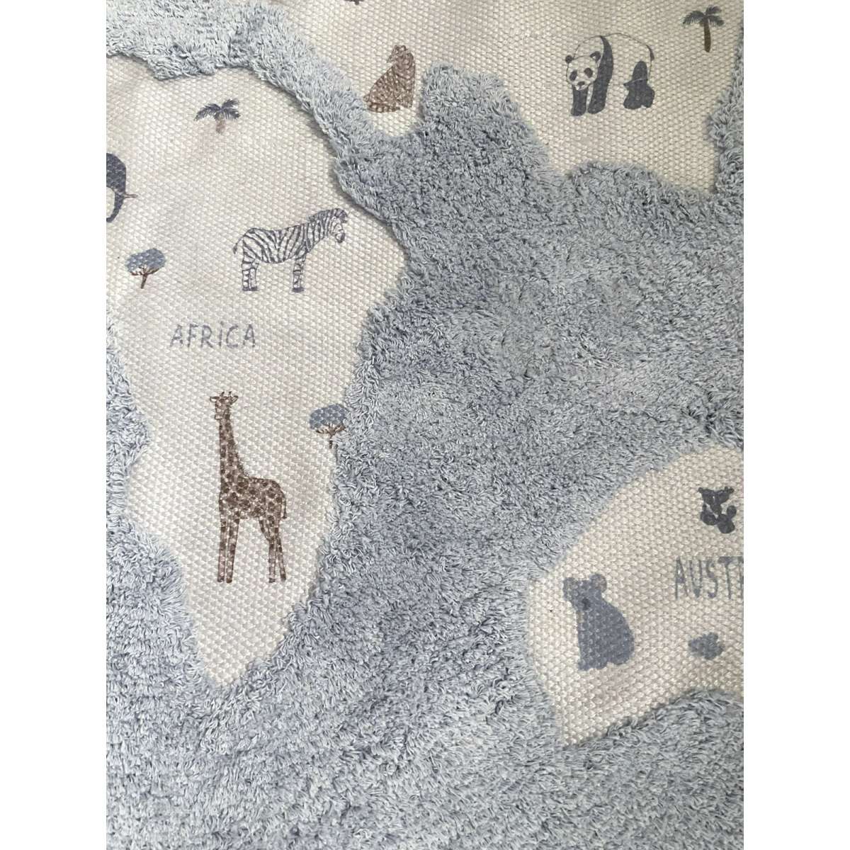 Immagine del prodotto Tappeto Rotondo per bambini Mappa del Mondo  140 cm (2 Colori) | AFK Living