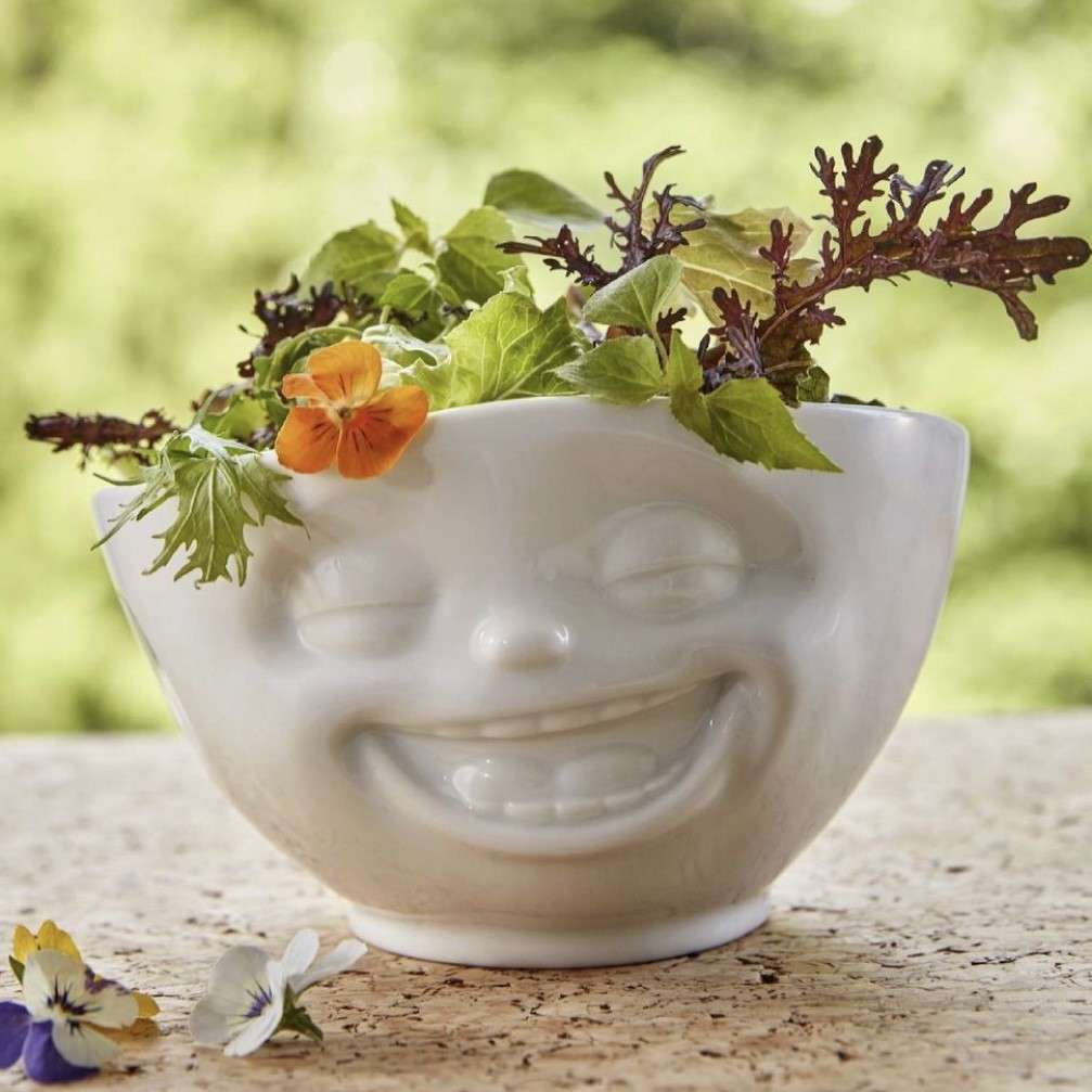 Immagine principale di Ciotola Risata 3D in Porcellana 1000 ml | TASSEN By Fiftyeight Products