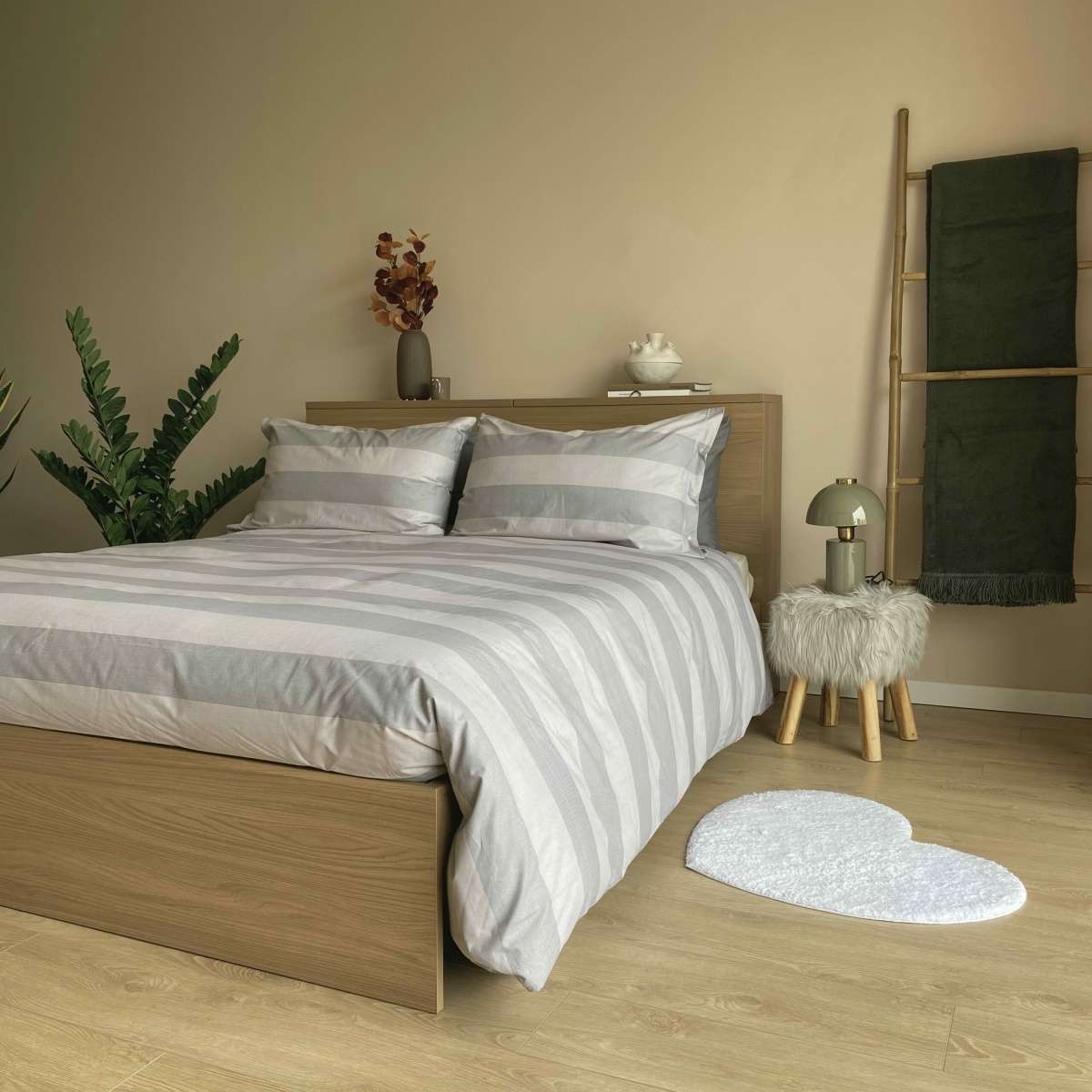 Immagine del prodotto Completo Letto Matrimoniale Righe in 100% Cotone (2 Colori) | Pietro Zanetti Home