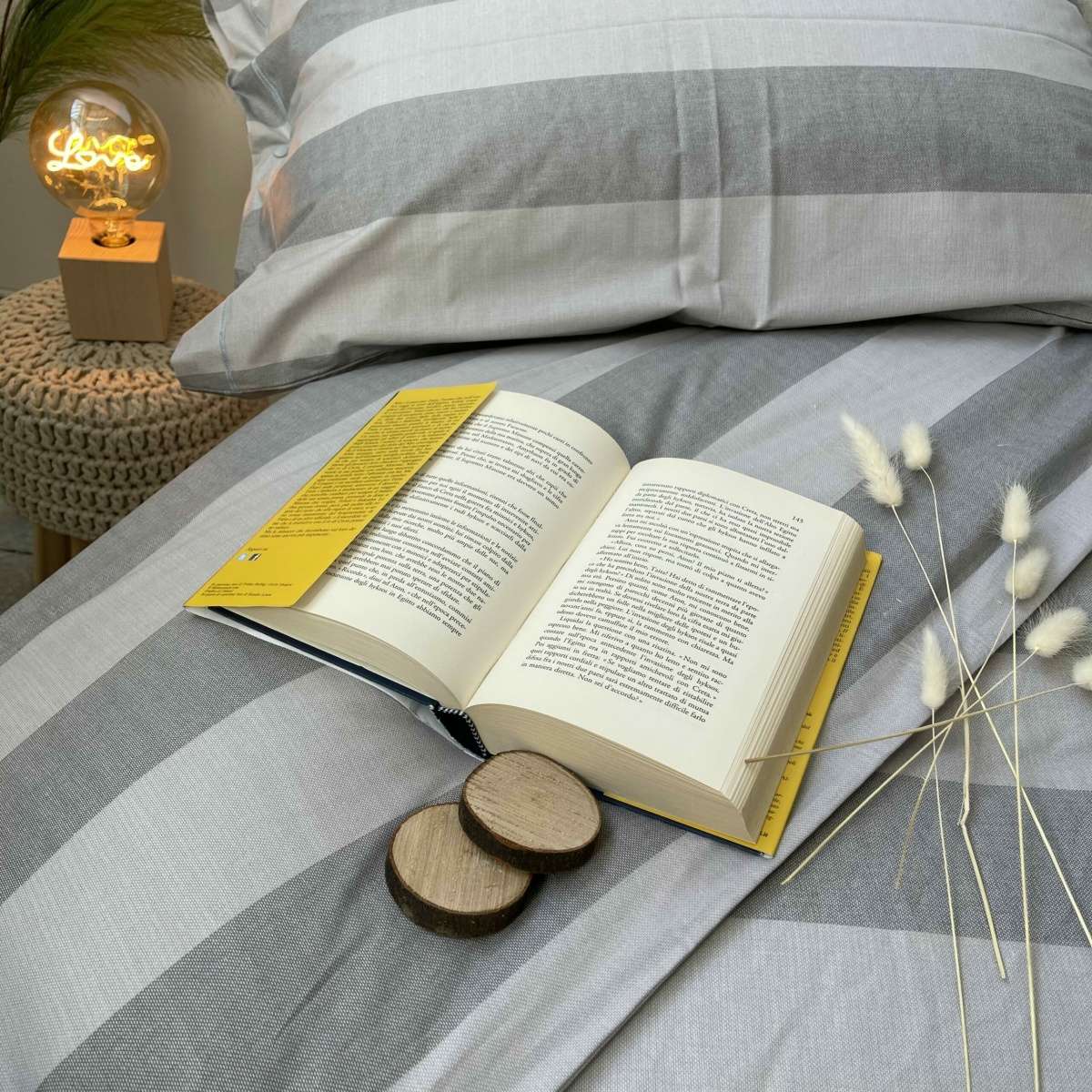 Immagine del prodotto Completo Letto Matrimoniale Righe in 100% Cotone (2 Colori) | Pietro Zanetti Home