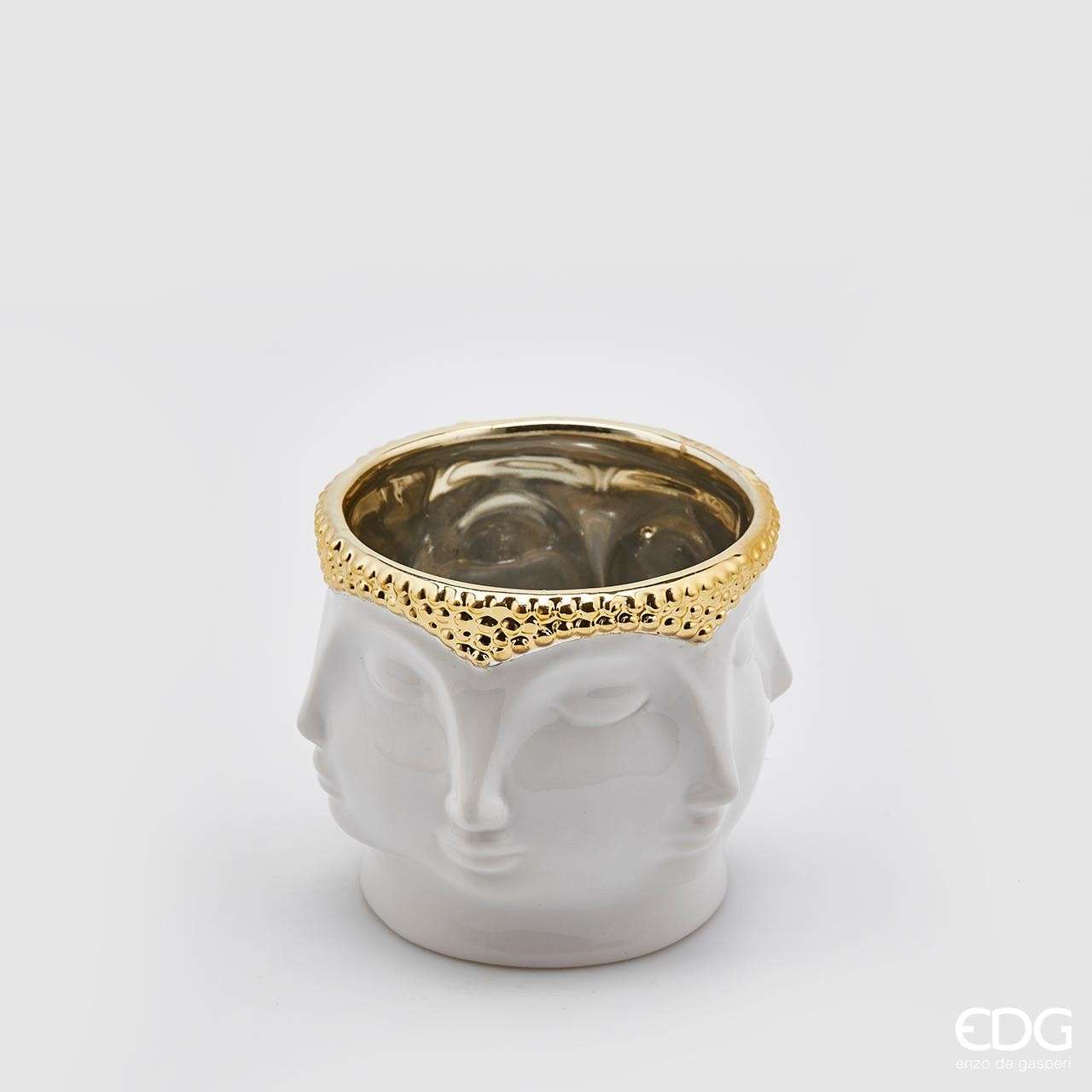 Immagine principale di Vaso Facce Buddha h11x12 cm | EDG Enzo De Gasperi
