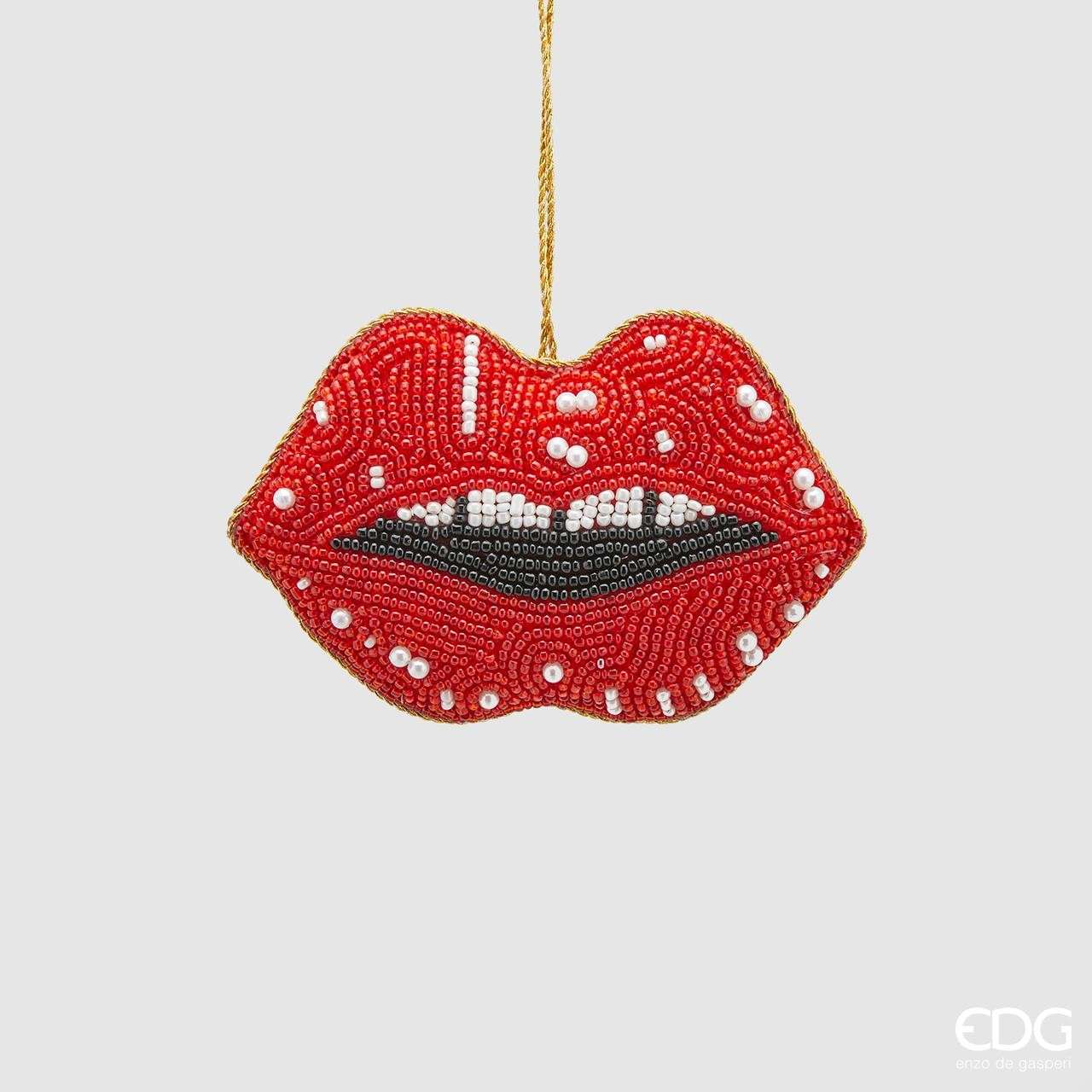 Immagine principale di Decorazione Perline a forma di Labbra L12 cm | EDG Enzo De Gasperi