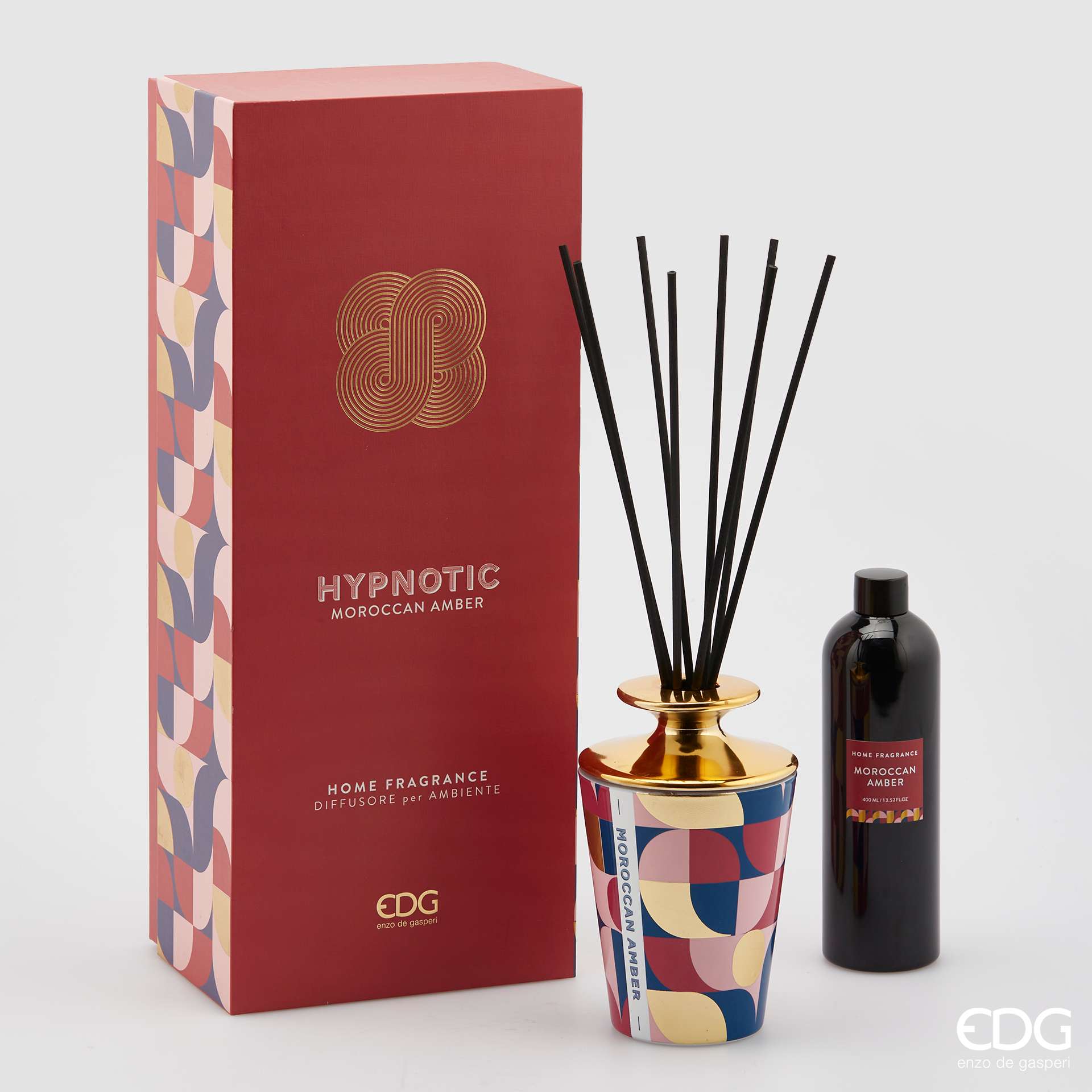 Immagine principale di EDG Profumo per Ambiente con Bastoncini Hypnotic Moroccan Amber 400 ml | EDG Enzo De Gasperi