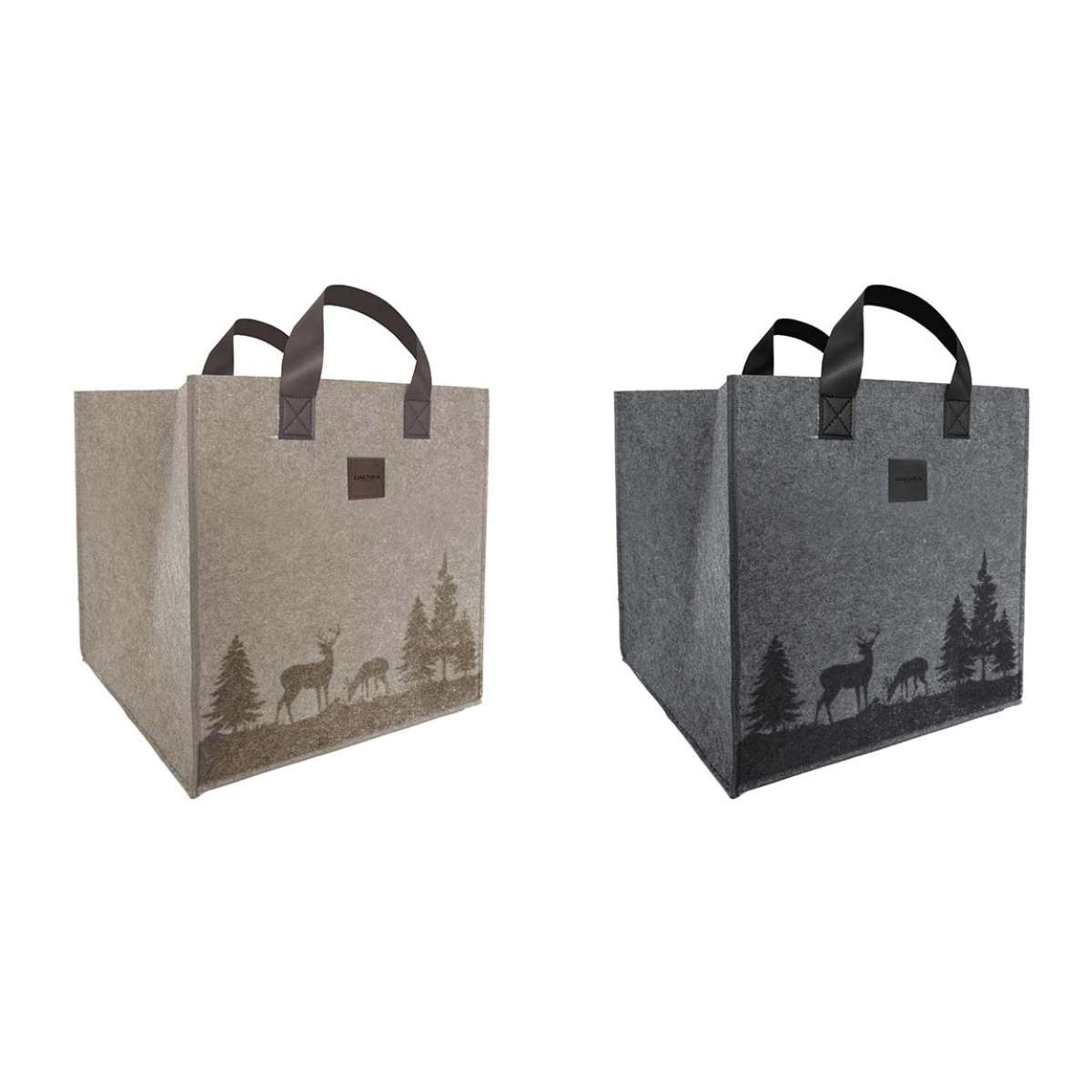 Immagine del prodotto Cesta Portariviste - Porta Legna modello Cube Montagna - 2 Colori | Daunex