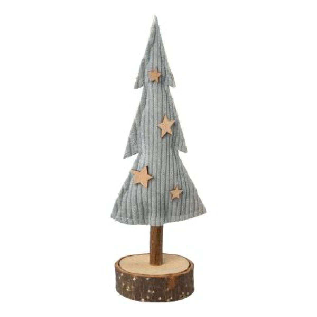 Immagine del prodotto Decorazione Albero HOLZ in legno con cordone in tessuto (2 Misure) GRI | Gasper since 1965