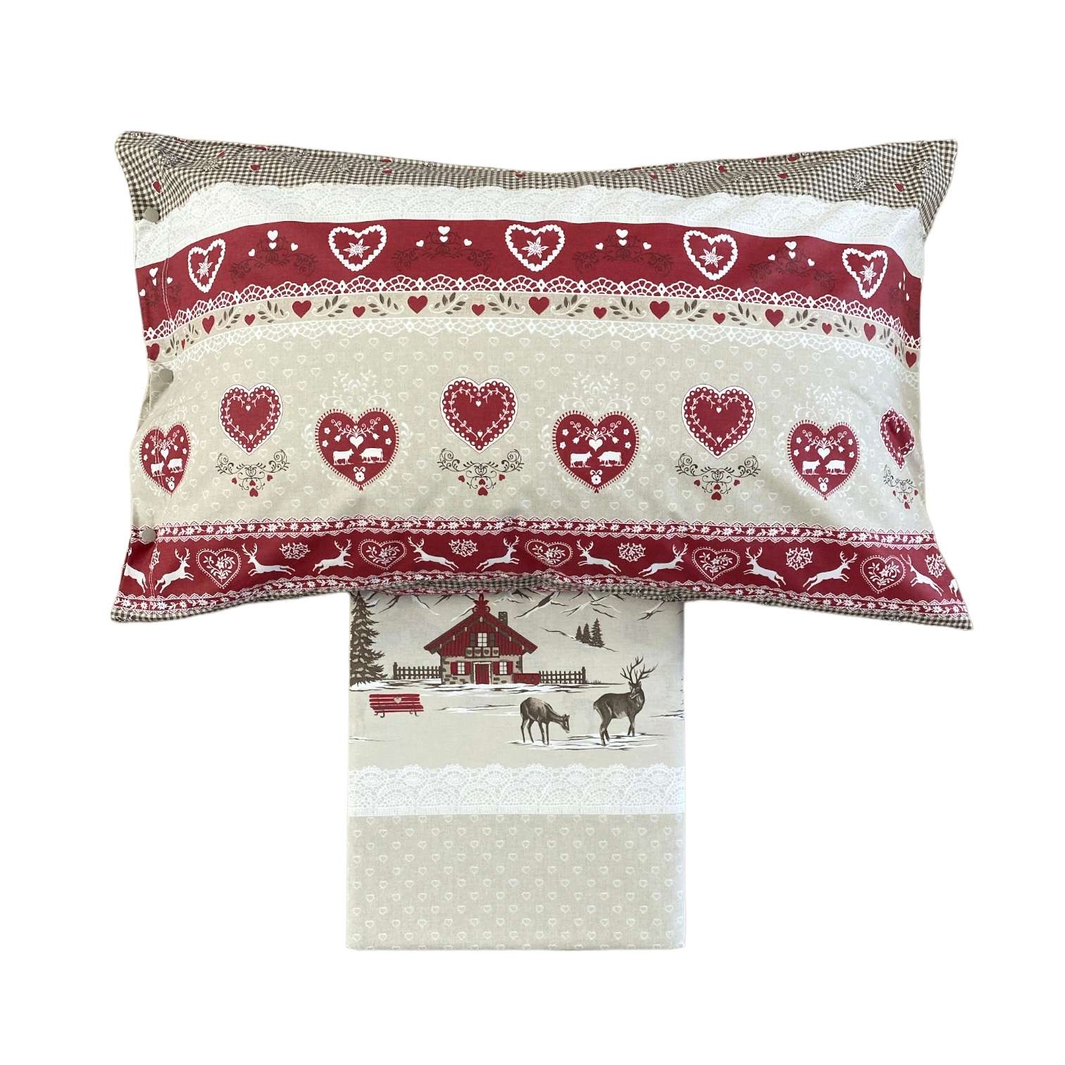 Immagine principale di Completo Letto Matrimoniale Valbadia in 100% Cotone | Pietro Zanetti Home