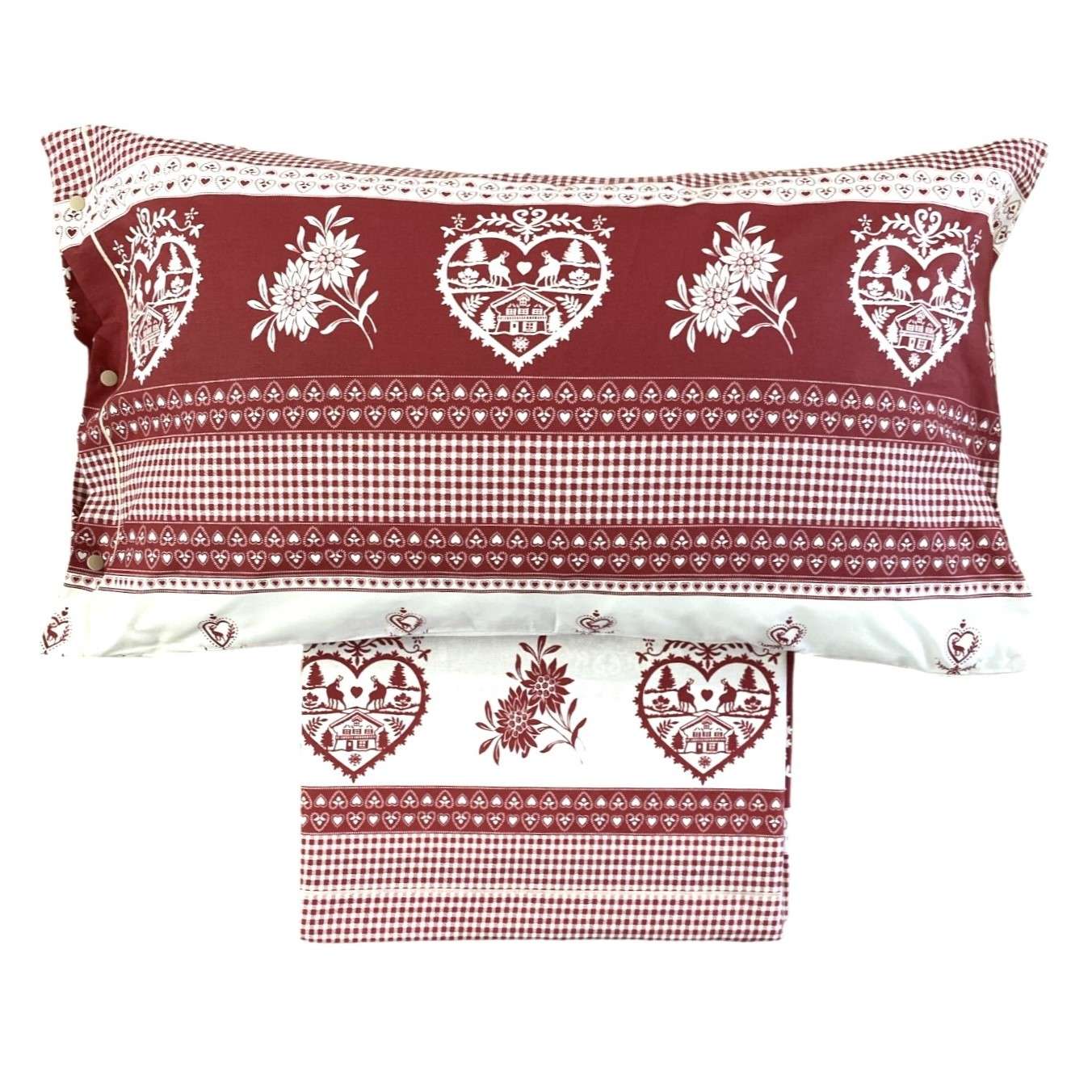 Immagine principale di Completo Letto Matrimoniale Tirolo in 100% Cotone | Pietro Zanetti Home