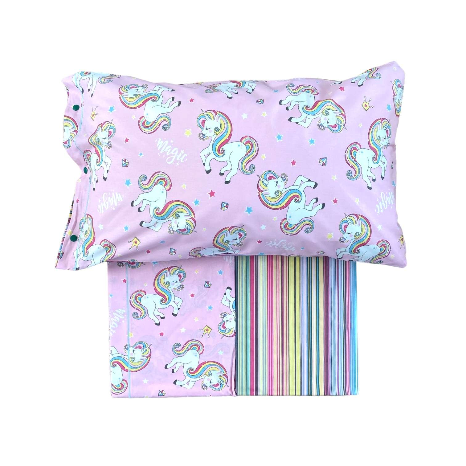Immagine principale di Completo Letto Matrimoniale Unicorni in 100% Cotone | Pietro Zanetti Home