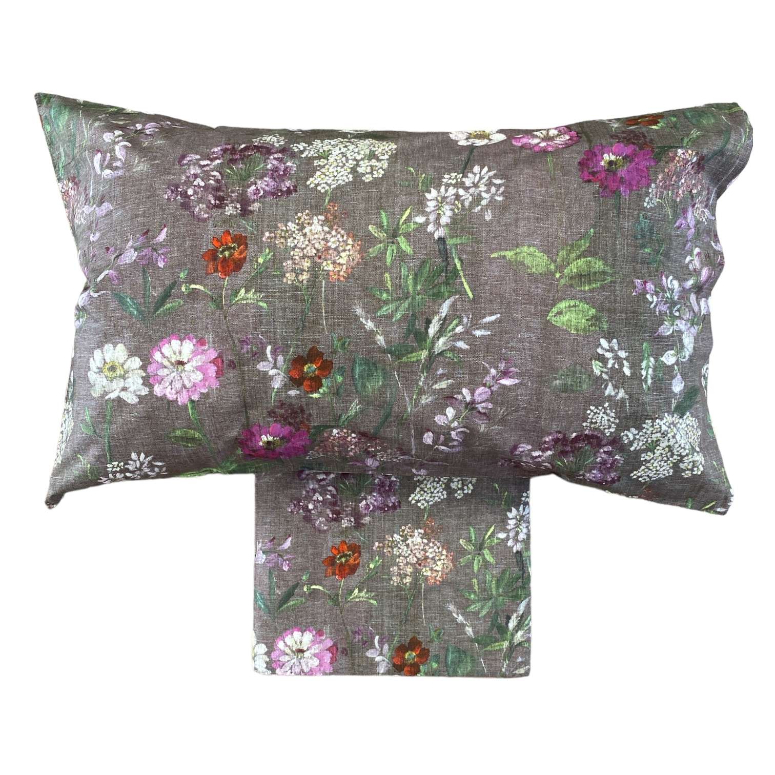 Immagine principale di Completo Letto Singolo Chiardiluna Fucsia in Percalle di Cotone | Tessitura Toscana Telerie