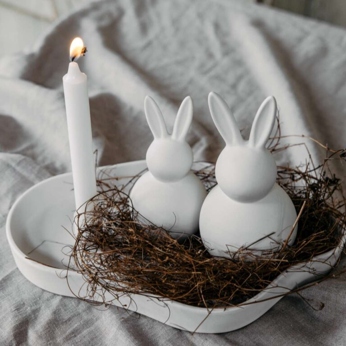 Immagine del prodotto Coniglio Tore in Ceramica opaca Bianca - 2 Misure | Storefactory