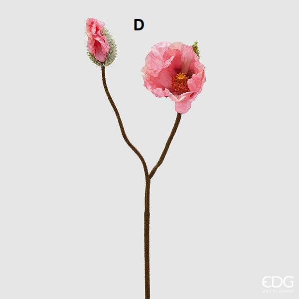 Immagine principale di Papavero Artificiale con Bocciolo h 70 cm- 4 Colori | EDG Enzo De Gasperi