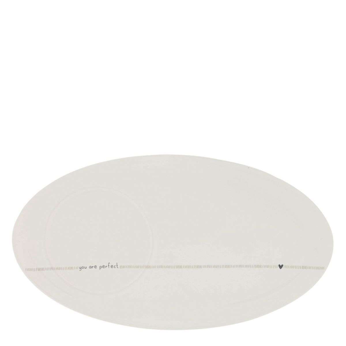 Immagine principale di Piatto Ovale You Are Perfect per Tazze e Scodelle | Bastion Collections