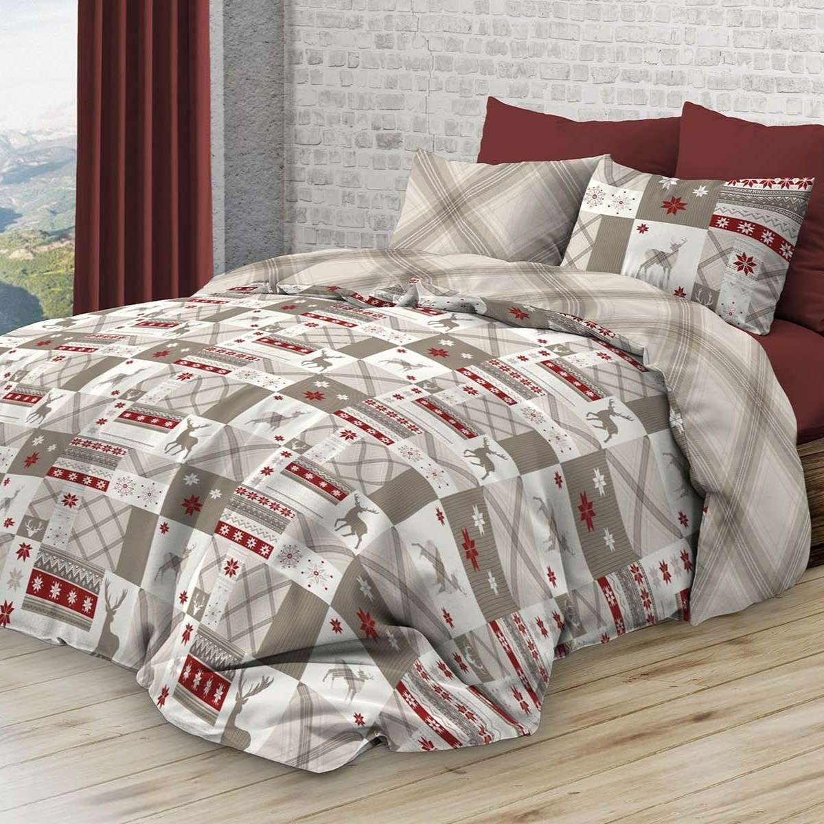 Immagine del prodotto Copripiumino Matrimoniale Canazei in FLANELLA Daunex - 2 Colori | Daunex