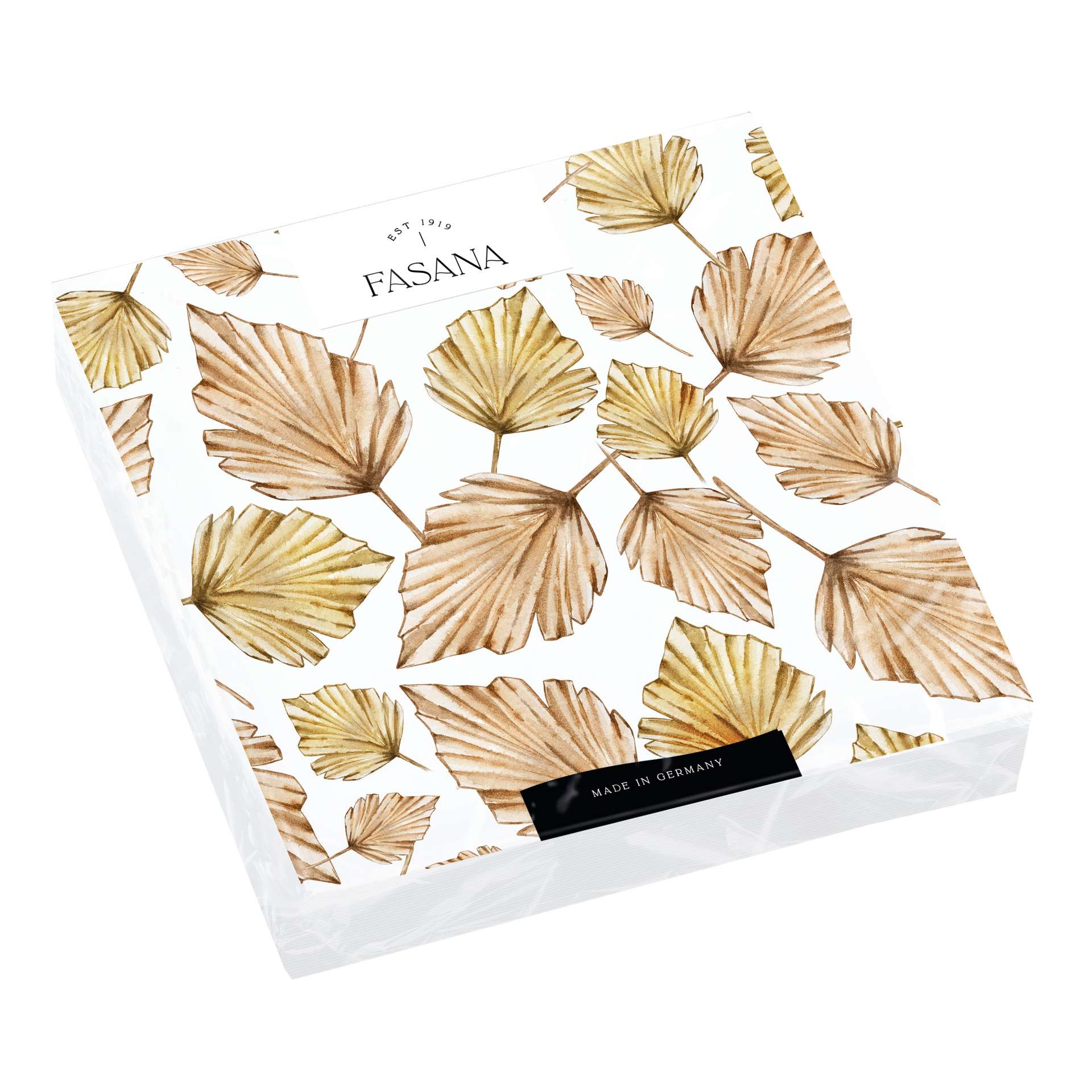 Immagine principale di Tovaglioli di Carta Elegant Leaves 33x33 cm | FASANA EST 1919