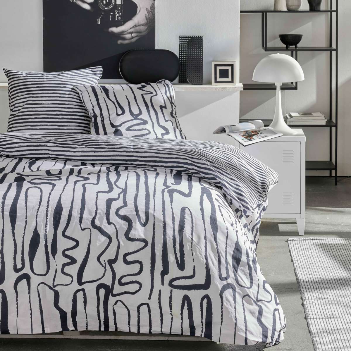 Immagine del prodotto Copripiumino Singolo Sisu Valkomusta in 100% Cotone doubleface | Pietro Zanetti Home