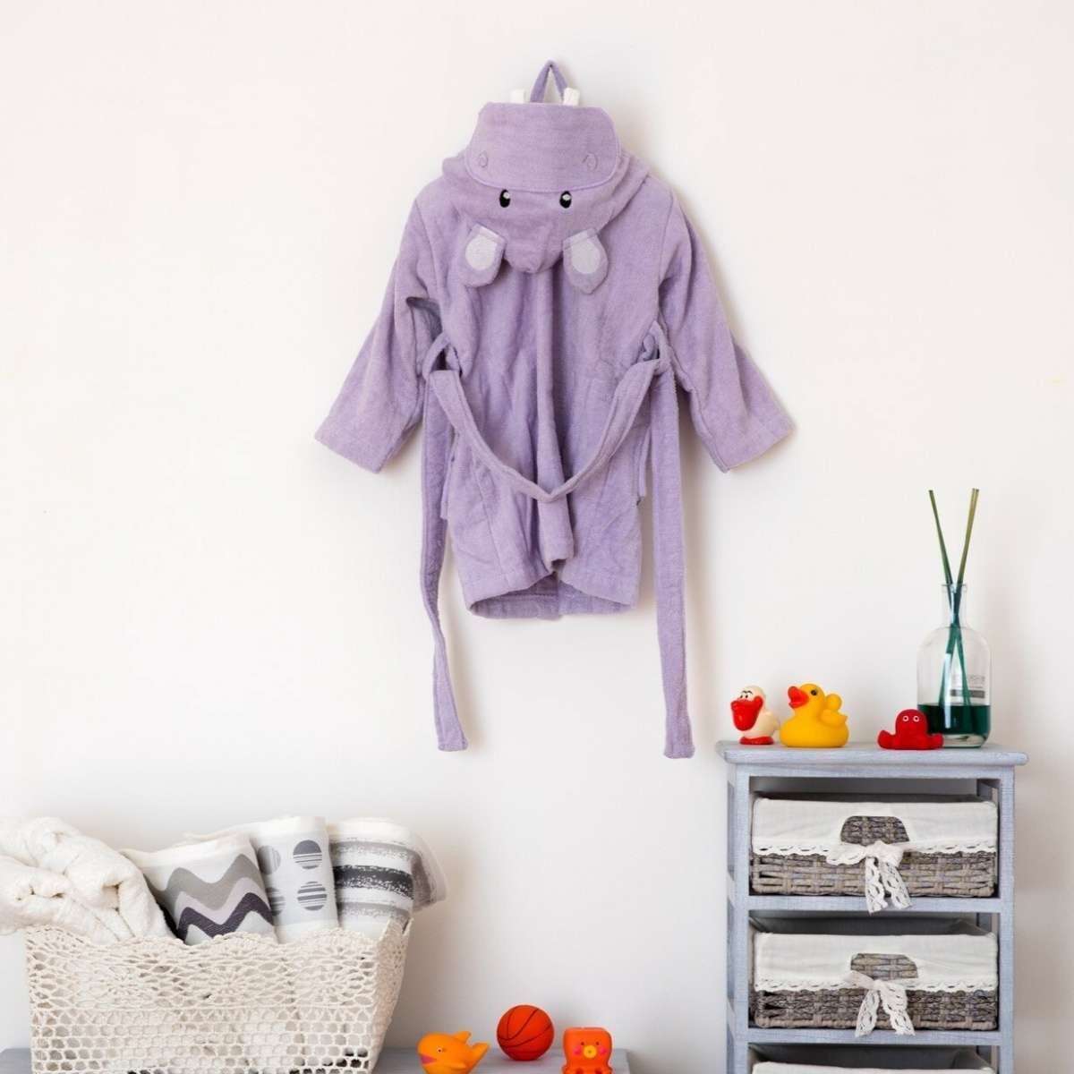 Immagine del prodotto Accappatoio Bimbo Baby Animals Hippo 100% Cotone - 4 Taglie | Pietro Zanetti Home