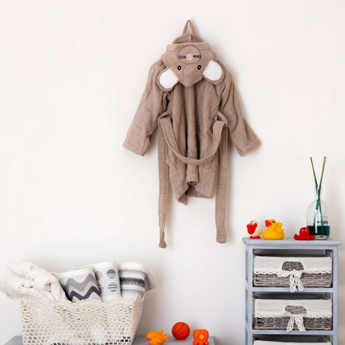 Immagine del prodotto Accappatoio Bimbo Baby Animals Mouse 100% Cotone - 4 Taglie | Pietro Zanetti Home
