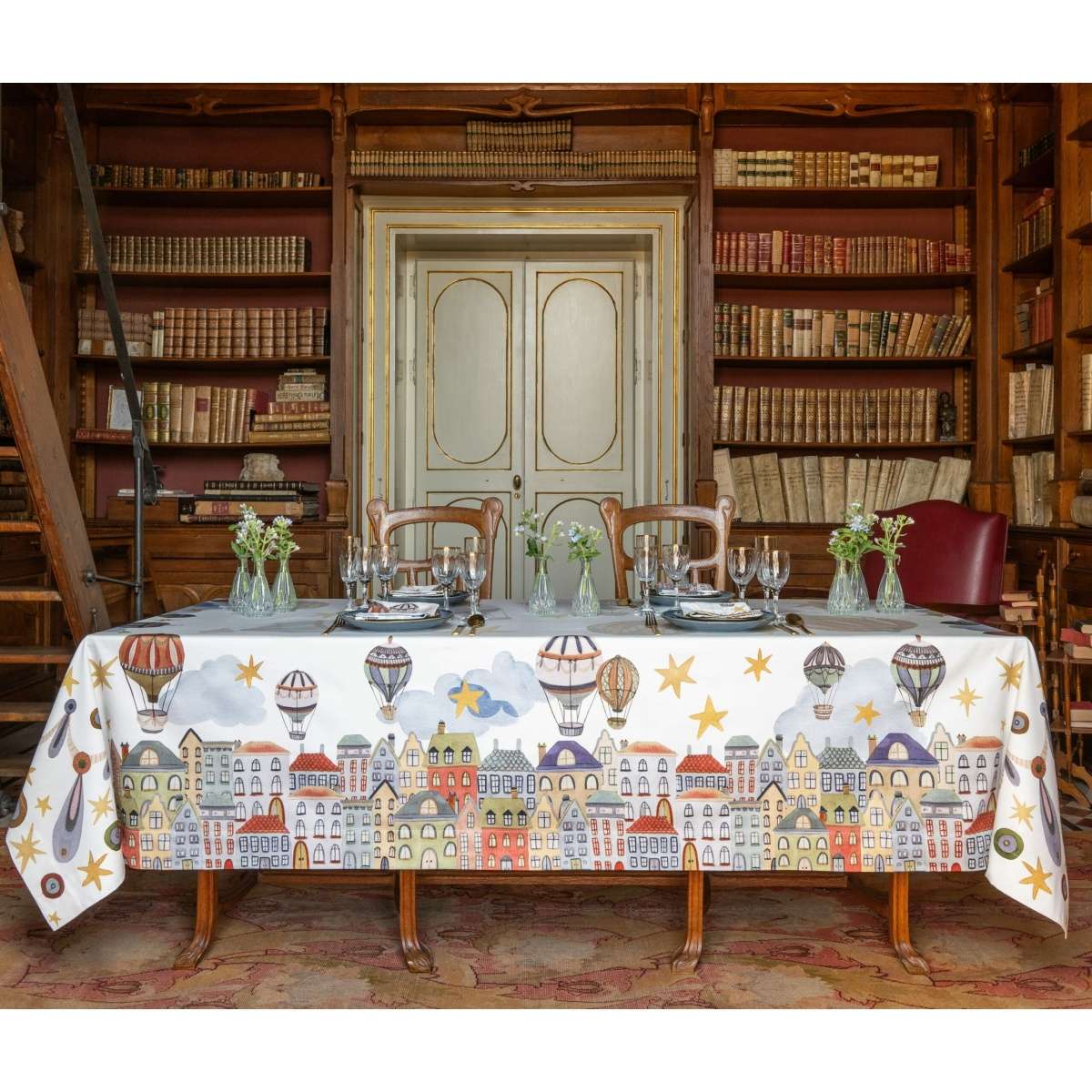 Immagine del prodotto Tovaglia Rettangolare Mongolfiere in Raso di Cotone 180 x 270 cm | The NapKing