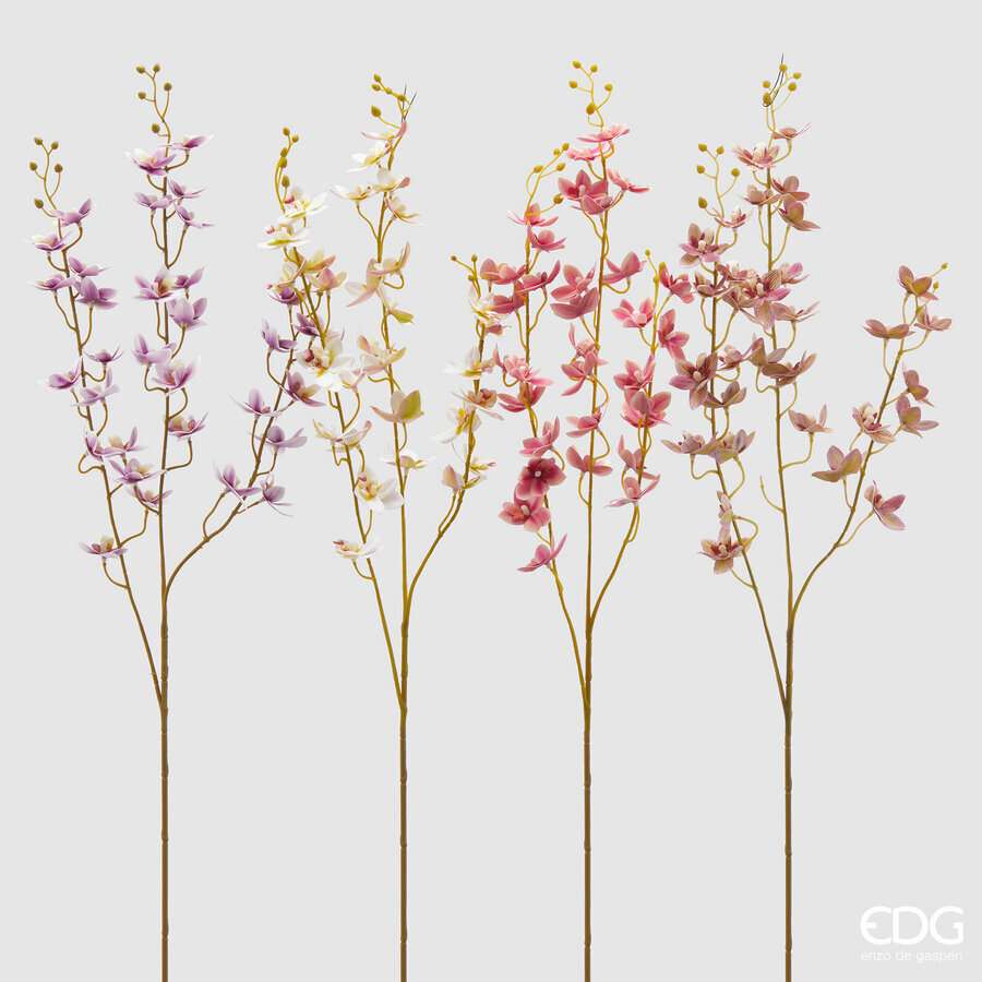 Immagine principale di Ramo Orchidea Oncidium mini artificiale h 90 cm- 4 Colori | EDG Enzo De Gasperi