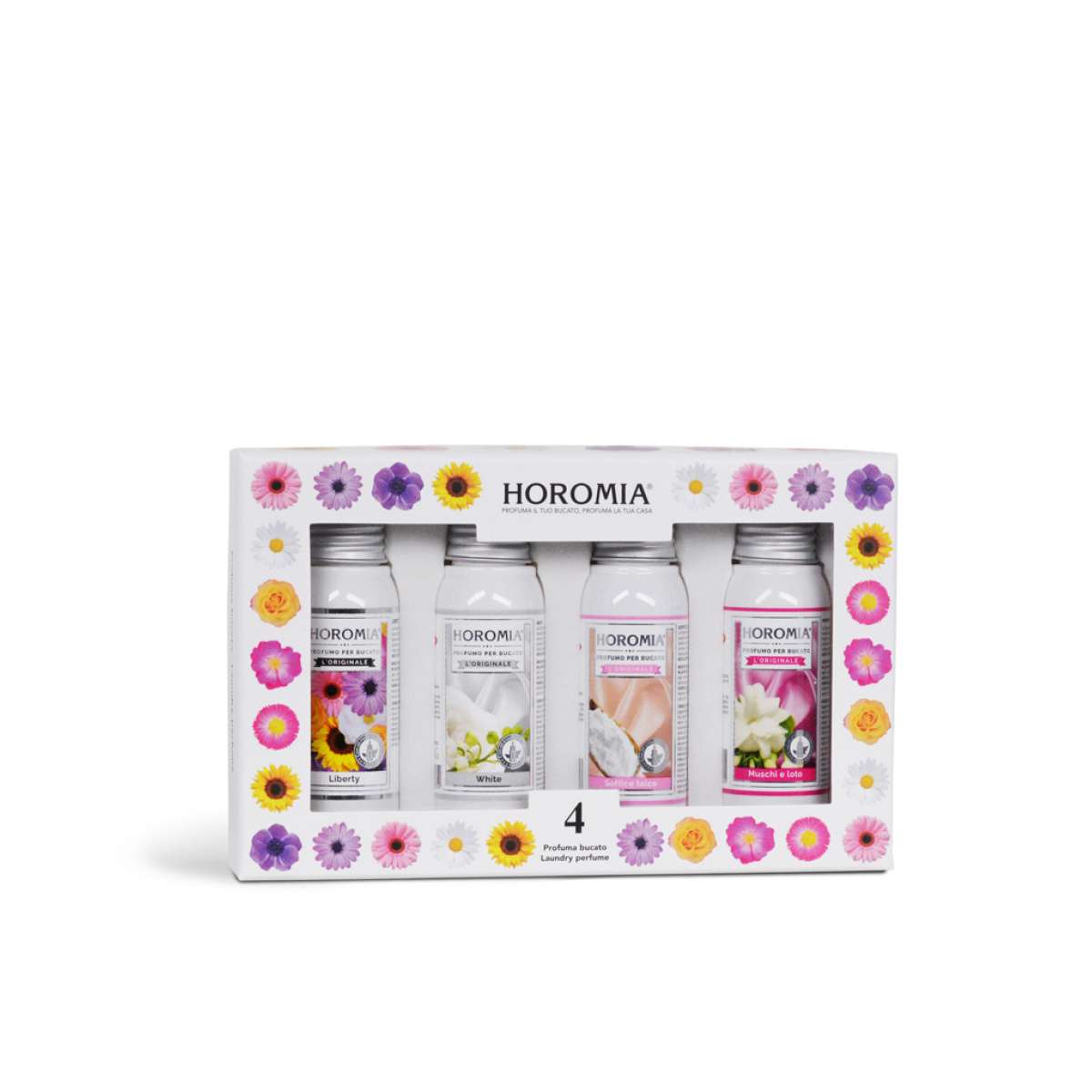 Immagine del prodotto Box 4- 4 Profumatori Bucato da 50 ml | Horomia