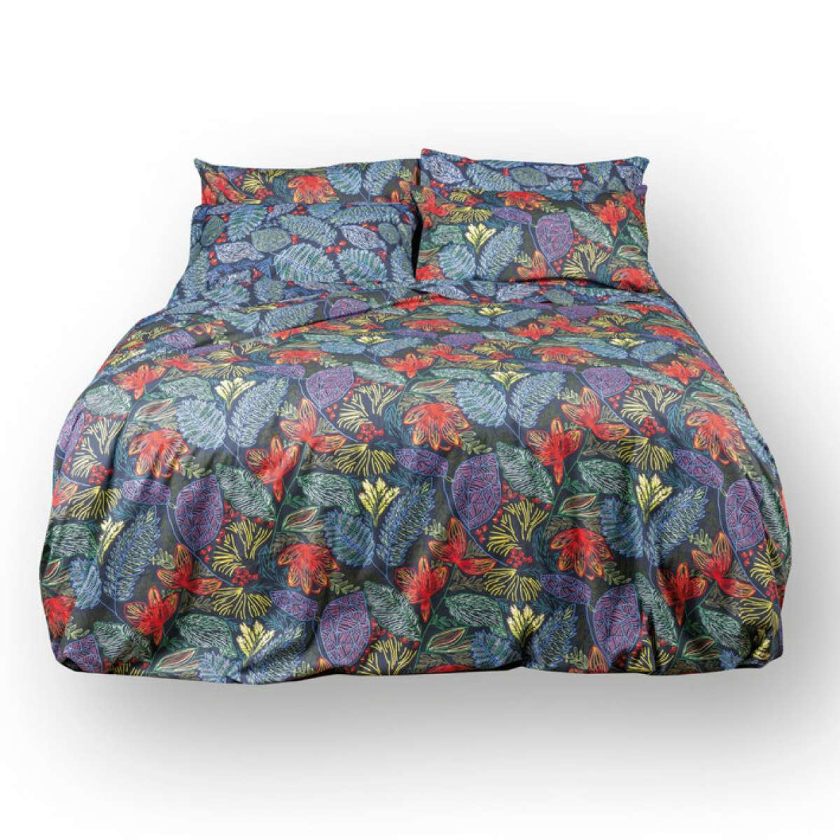 Immagine del prodotto Completo Letto Matrimoniale Ophelia in Percalle di Cotone | Tessitura Toscana Telerie