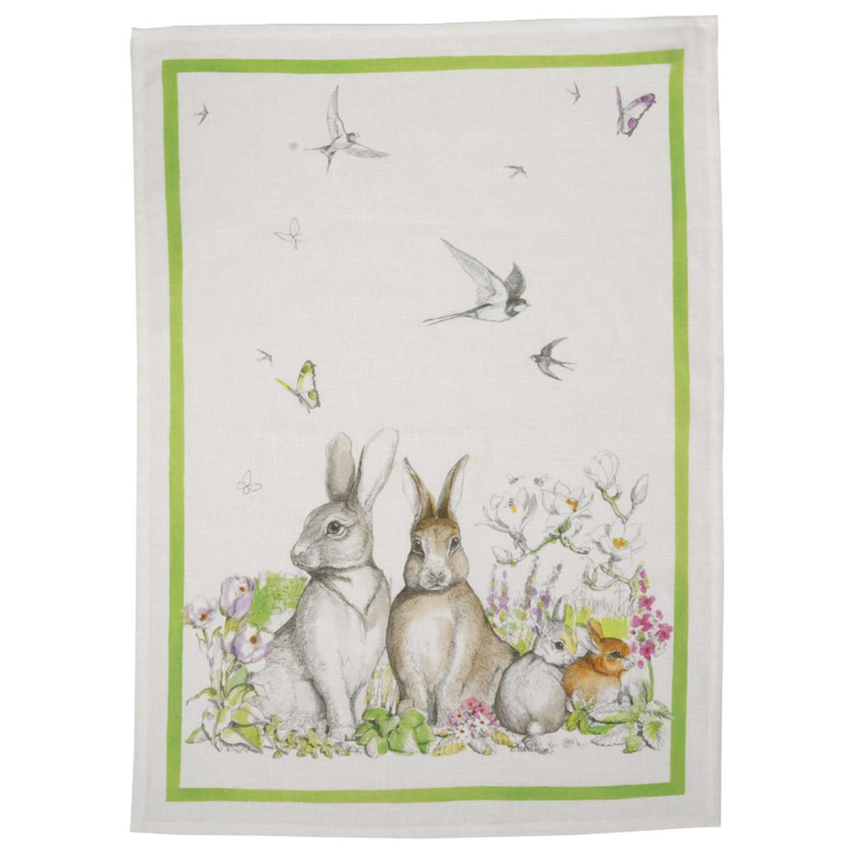 Immagine del prodotto Strofinaccio in Lino Remi Verde 50x70 cm | Tessitura Toscana Telerie