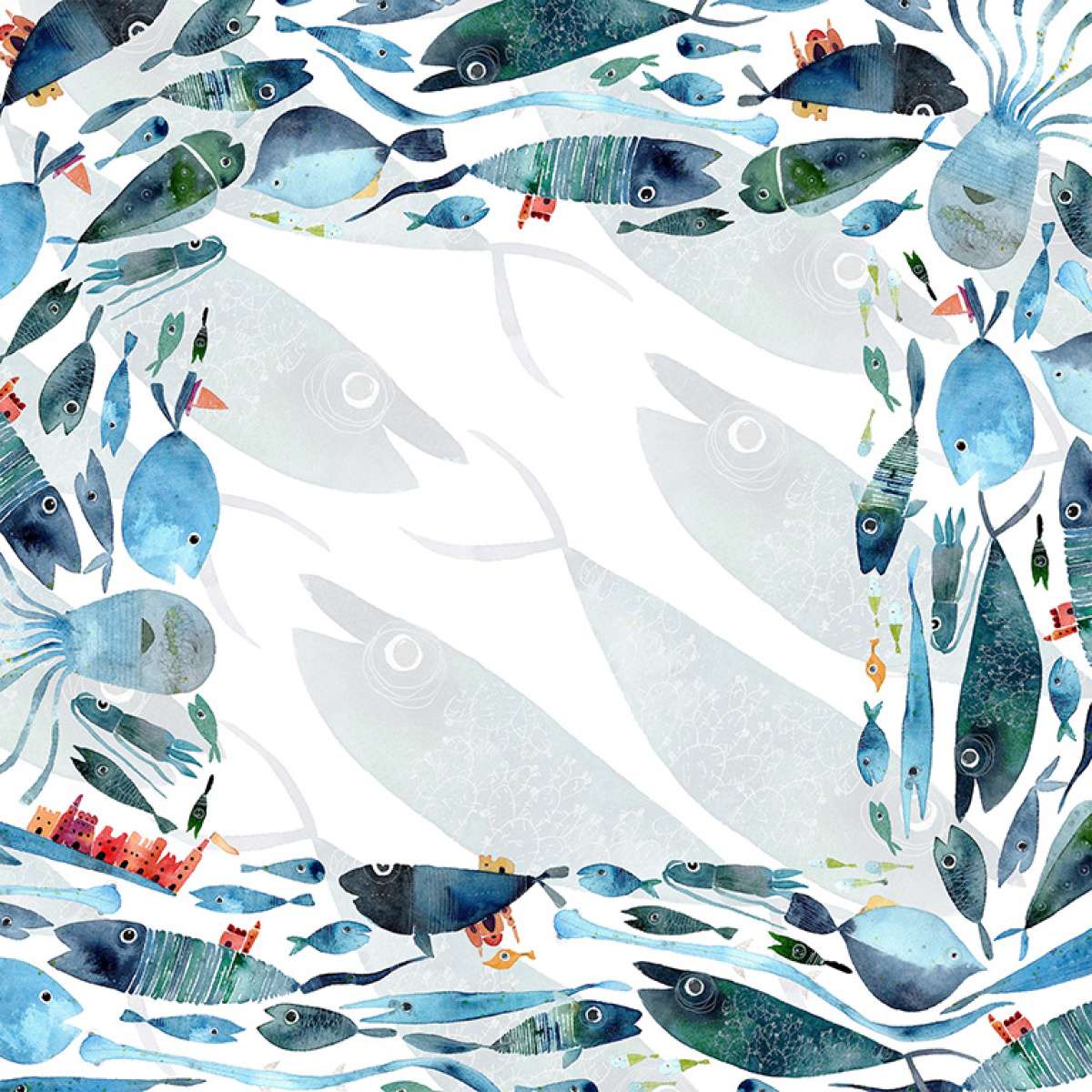 Immagine del prodotto Centrotavola Oltremare in Lino 110x110 cm | The NapKing