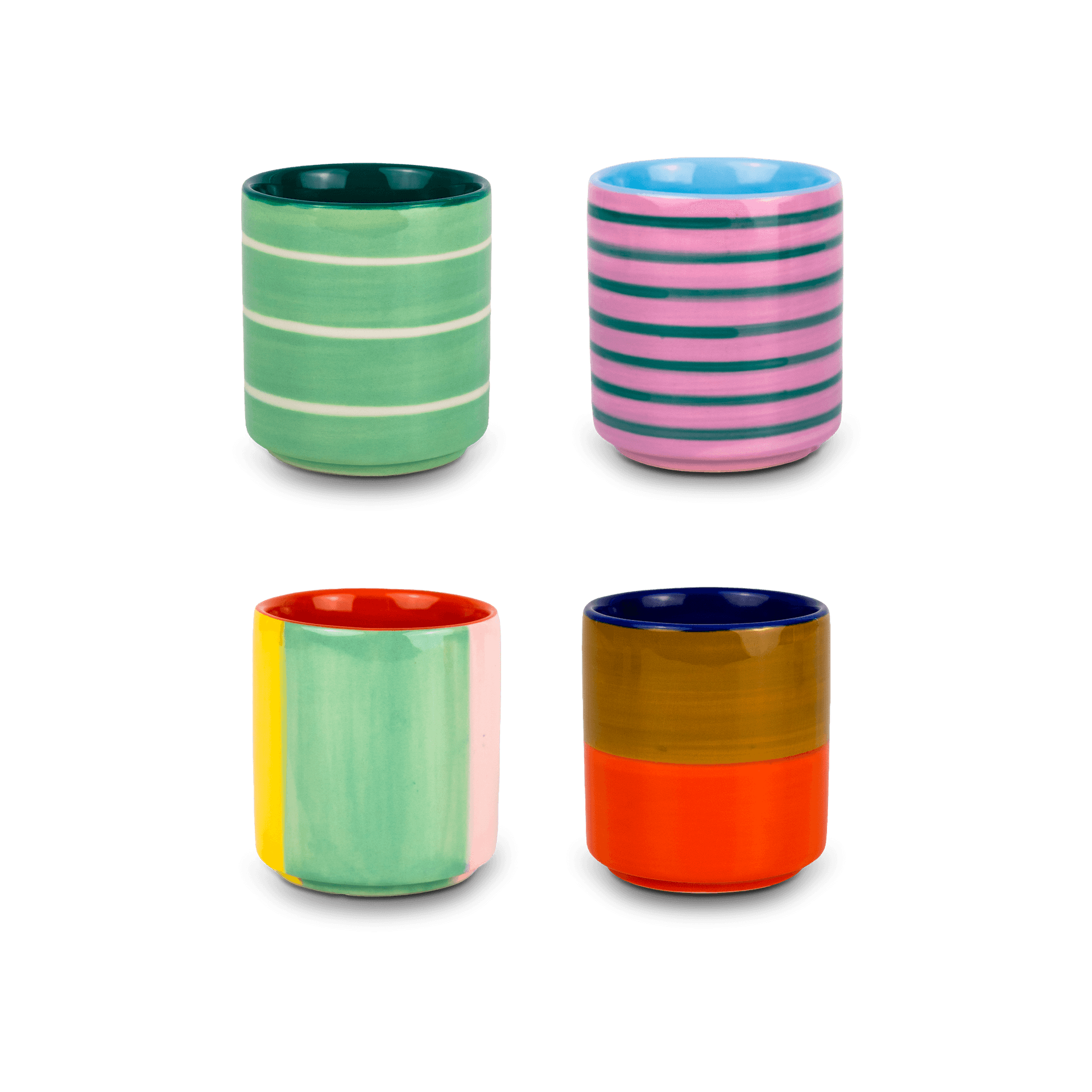 Immagine principale di Set 4 Tazzine da caffè  in Ceramica 200ml | WD Lifestyle