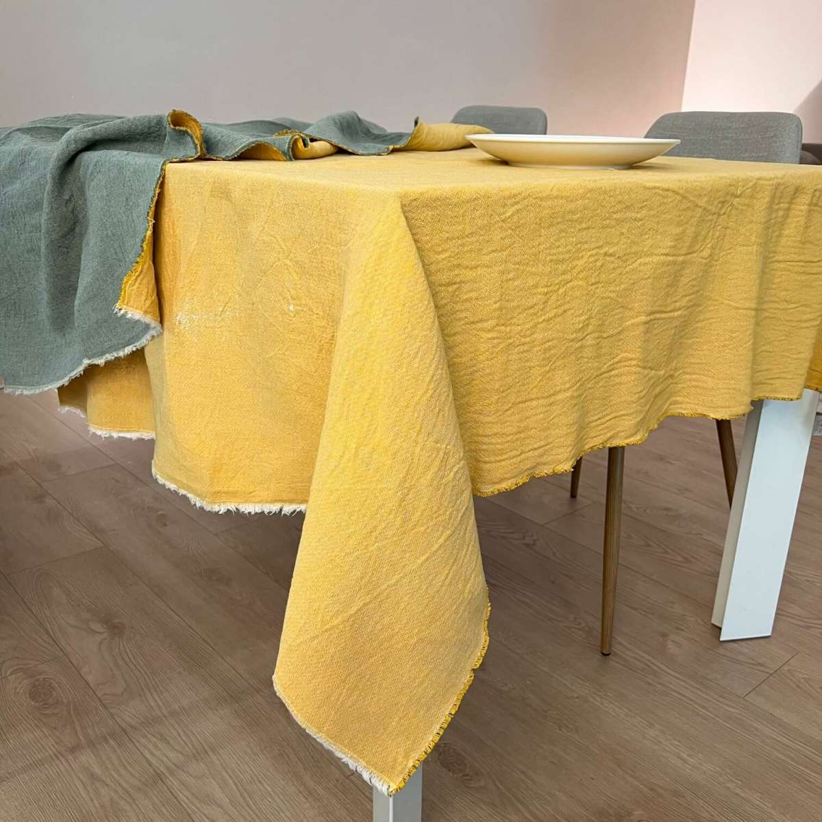 Immagine del prodotto Tovaglia Rettangolare Bicolor Arisa 150x180 cm in Cotone No Stiro (9 colori | Govina Biancheria per la Casa