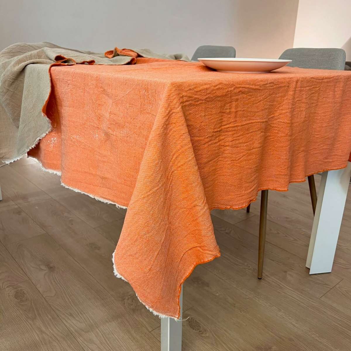 Immagine del prodotto Tovaglia Rettangolare Bicolor Arisa 150x180 cm in Cotone No Stiro (9 colori | Govina Biancheria per la Casa