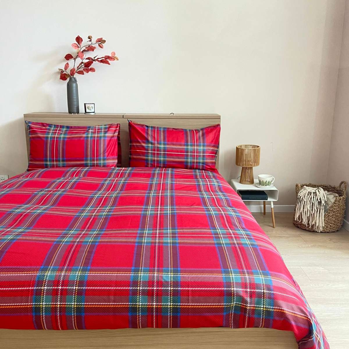 Immagine del prodotto Copripiumino Piazza e Mezza Tartan in 100% Cotone Daunex (4 Colori) | Daunex