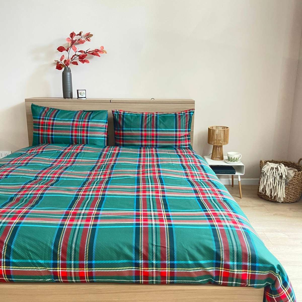 Immagine del prodotto Copripiumino Piazza e Mezza Tartan in 100% Cotone Daunex (4 Colori) | Daunex