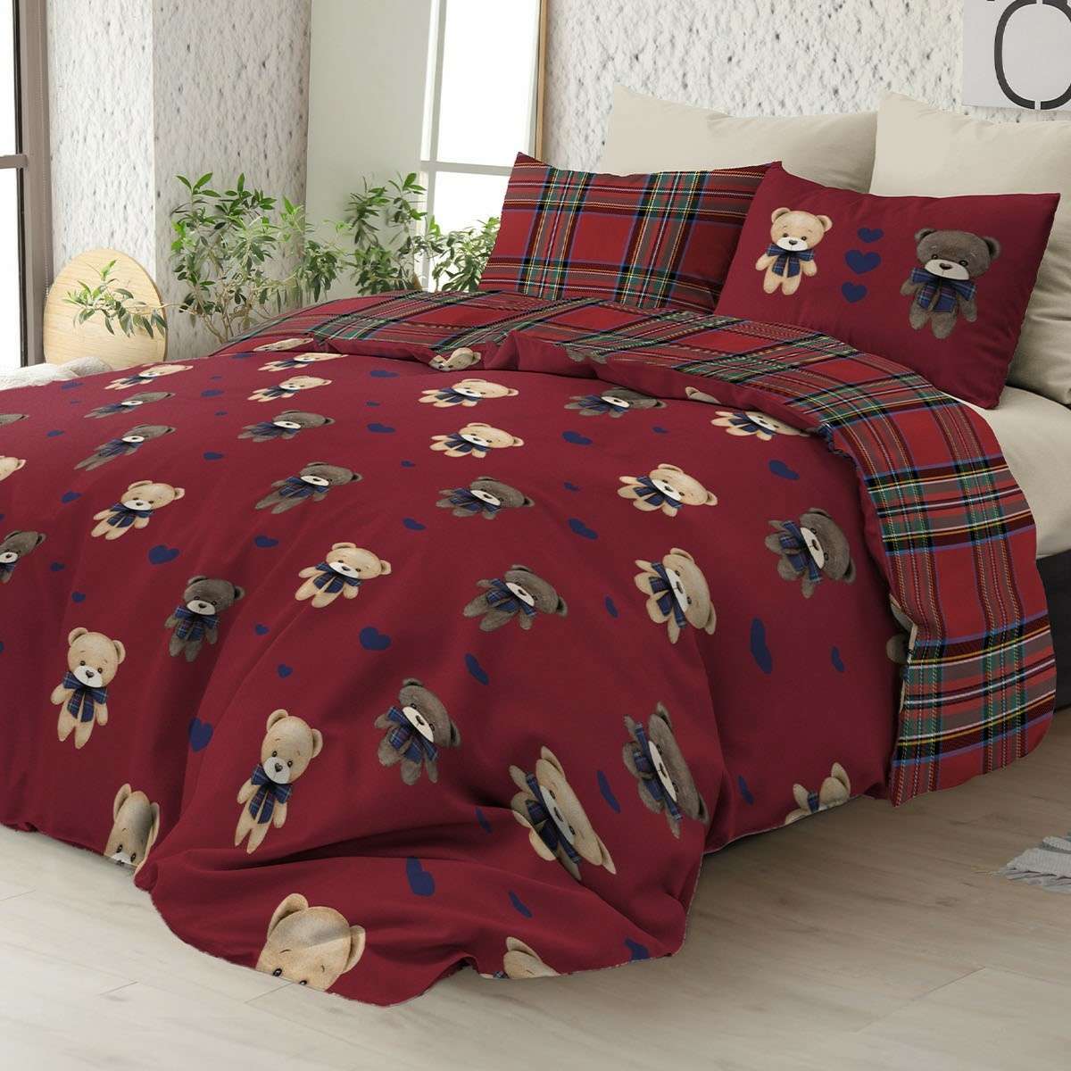 Immagine del prodotto Copripiumino Piazza e Mezza Orsacchiotti in 100% Cotone Daunex - 2 Colori | Daunex