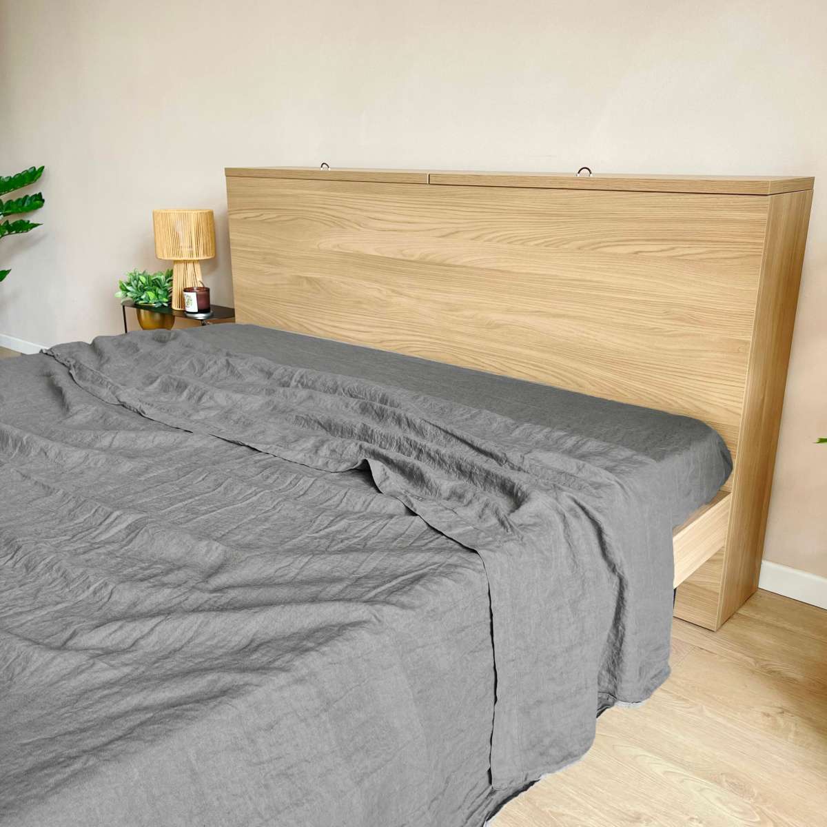 Immagine del prodotto Lenzuola Sopra Matrimoniale Loft 49 in Lino No Stiro - 4 Colori | Cogal