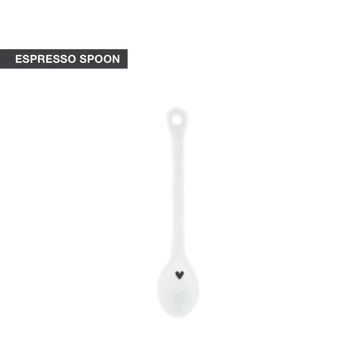 Immagine principale di Cucchiaino Espresso Bianco in Ceramica 10 cm | Bastion Collections