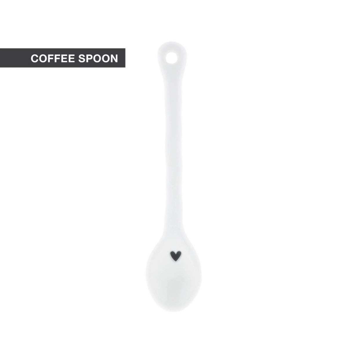 Immagine principale di Cucchiaino Espresso Bianco in Ceramica 14 cm | Bastion Collections