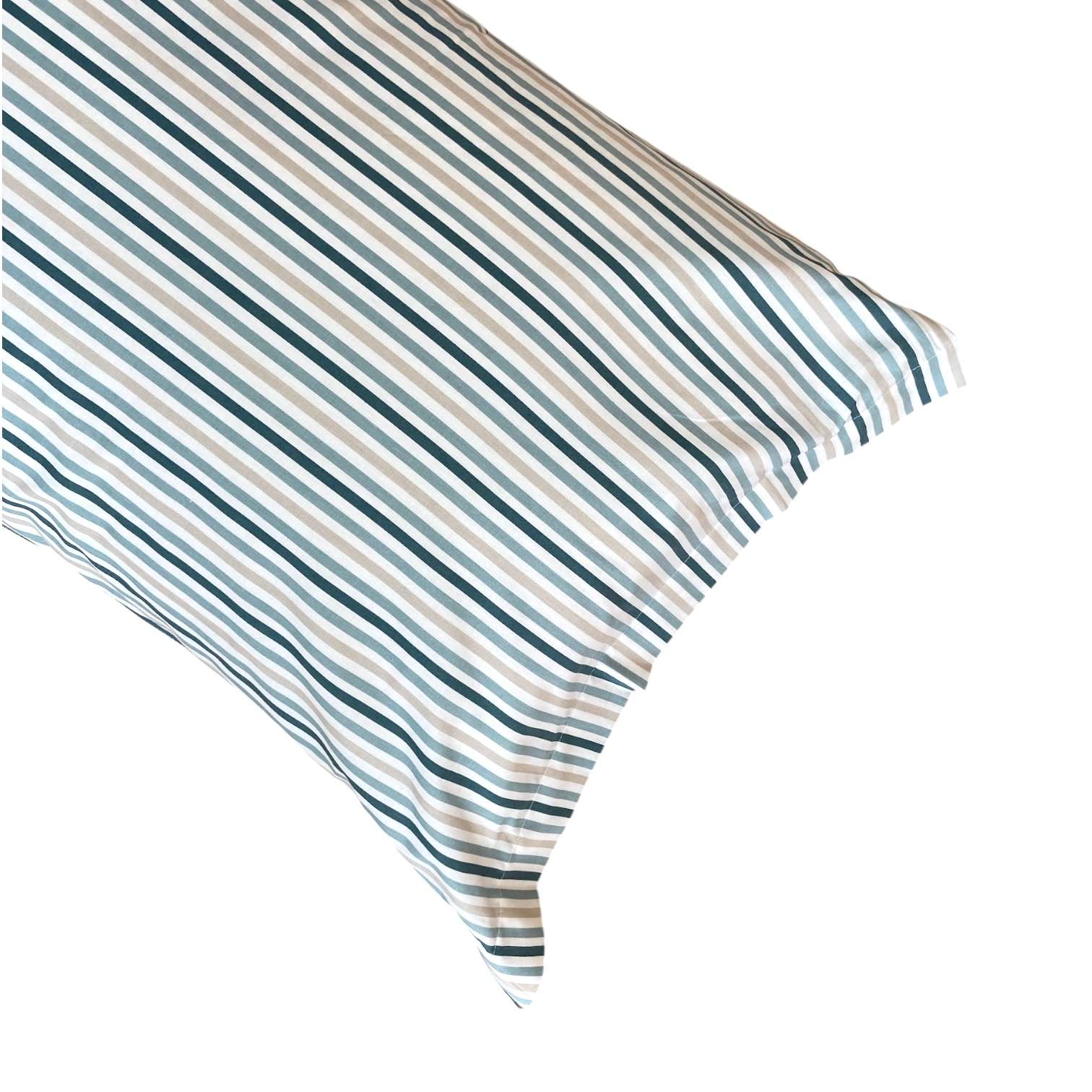 Immagine principale di Coppia Federe Cuscini Letto Lara RIGHE Con Volani in 100% Cotone - 3 Colori | Cavalieri Spa