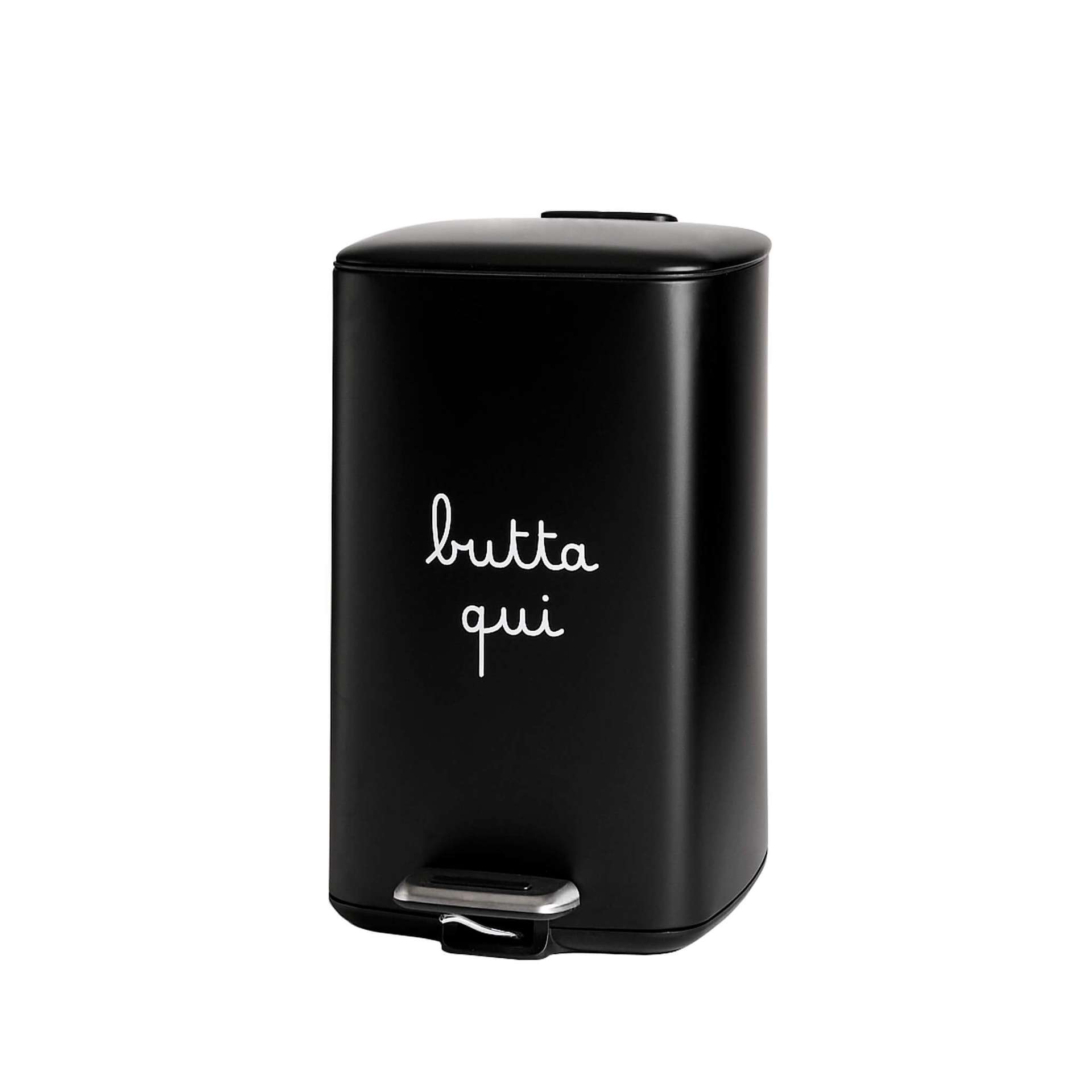 Immagine principale di Pattumiera 20L Butta Qui Nera 37x27xh45 cm | Simple Day